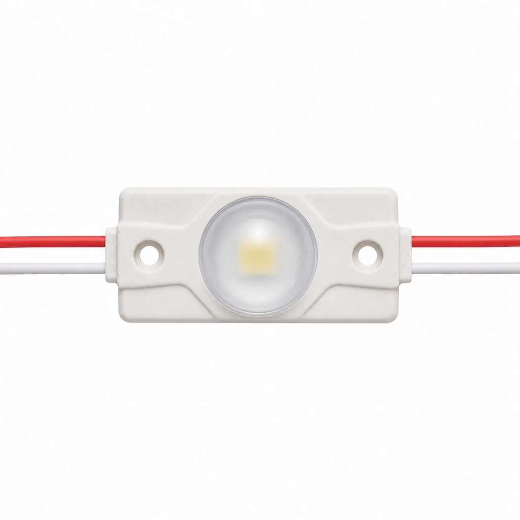 1.5W Lensli Soğuk Beyaz LED Modül - 24V 3030 SMD