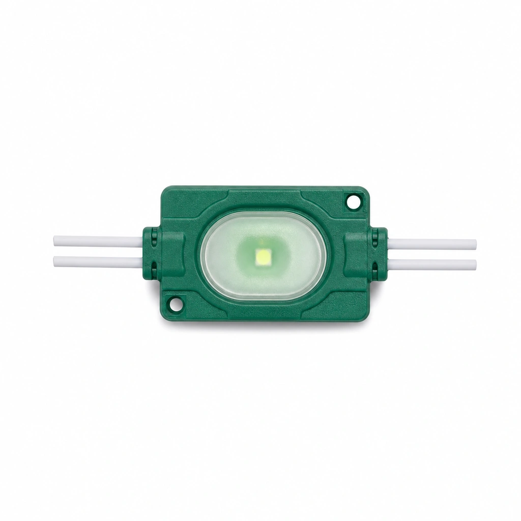 1.5W Yeşil Lensli LED Modül - 12V 3030 SMD
