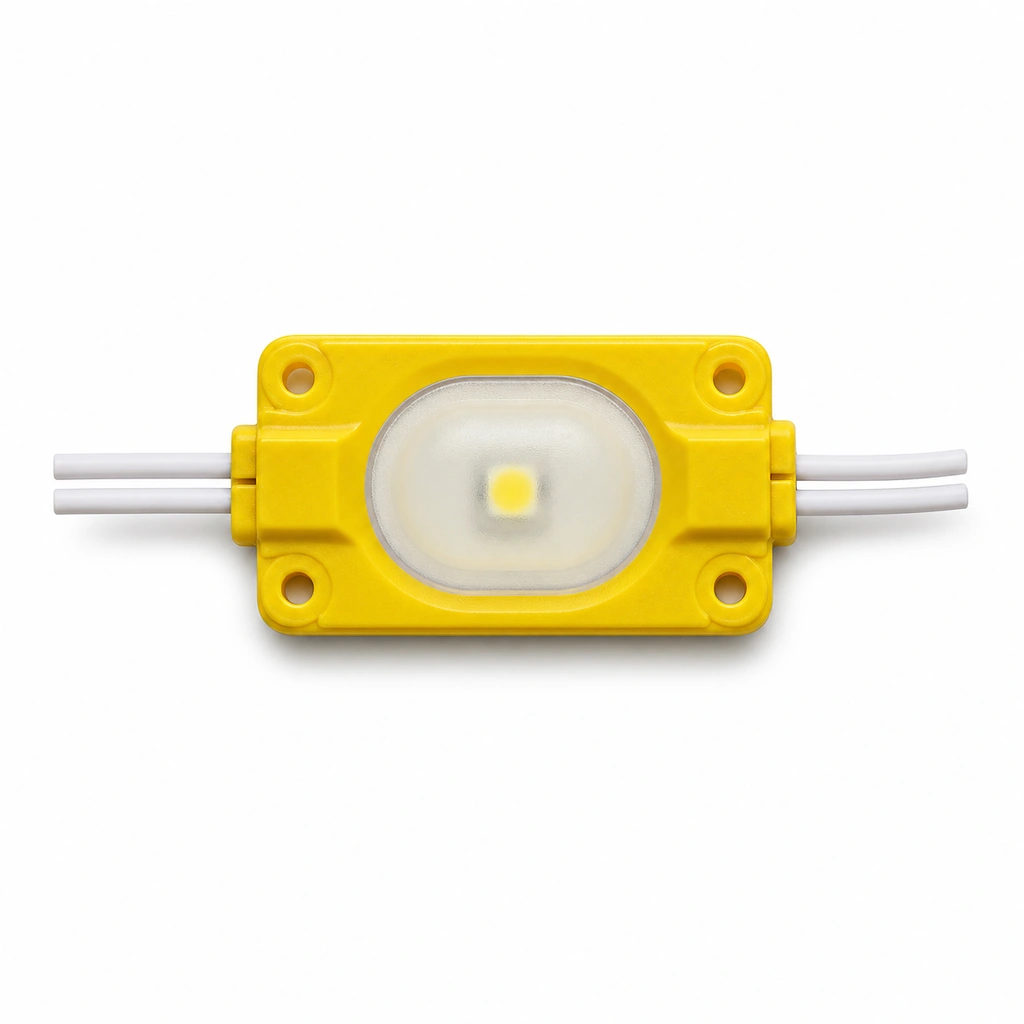 1.5W Sarı LED Modül - 12V 3030 SMD Lensli