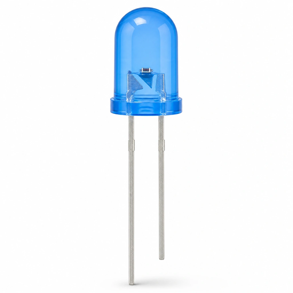 10mm Yuvarlak Mavi LED