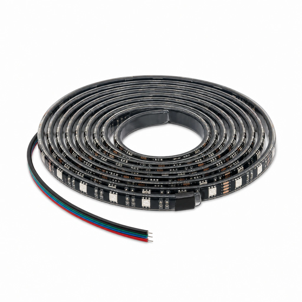 12V Araç Tipi Çok Renkli LED Şerit 1.2 Metre