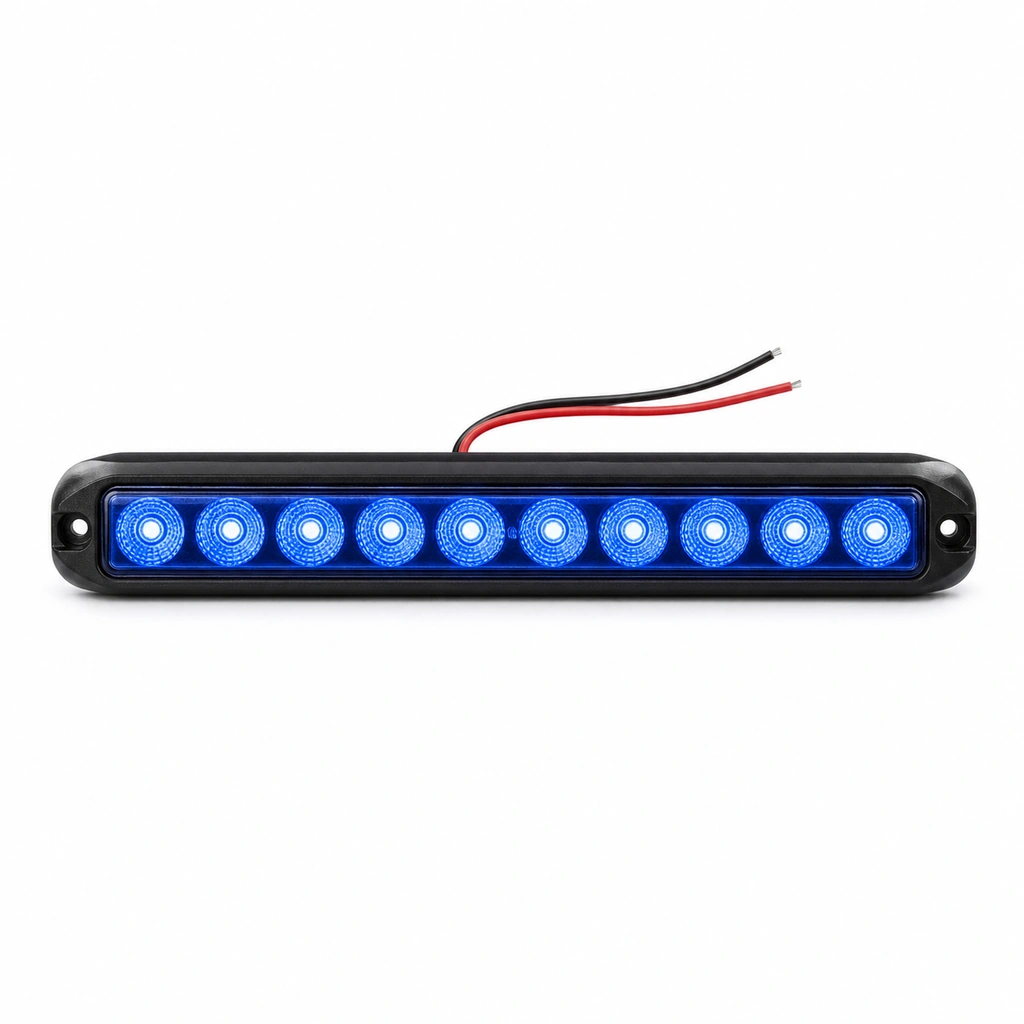 12V Araç LED Modülü - 10 LED Mavi