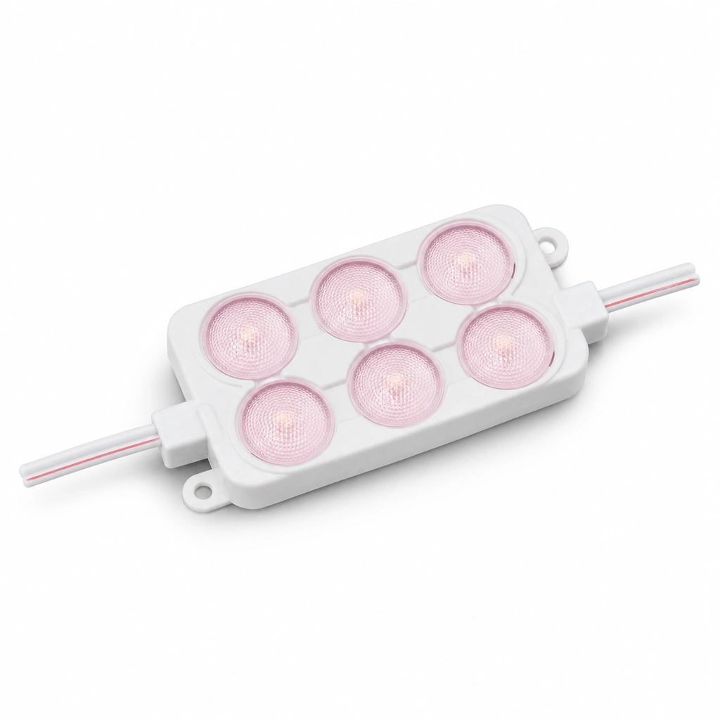 UP 2835 1.2W Pembe LED Modül - 24VDC 65x38mm