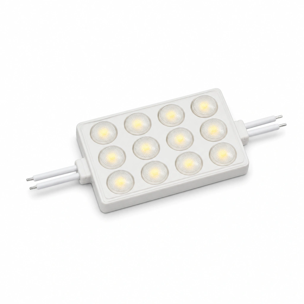 XGA 2835 Sarı Sabit LED Modül 12V DC 2.4W 105x33mm