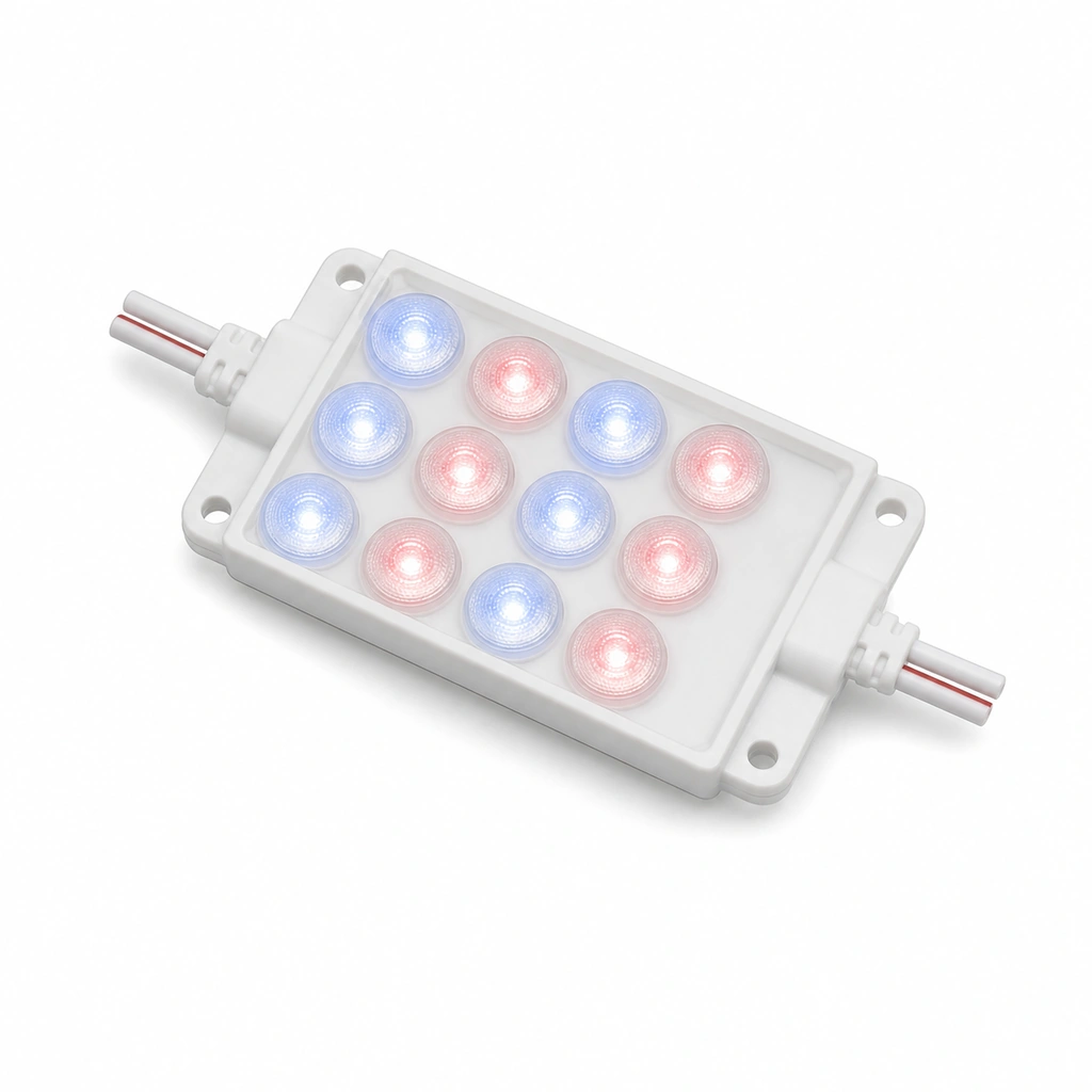 XGA 2835 Çift Renkli (Mavi-Kırmızı) LED Modül 12V 2.4W