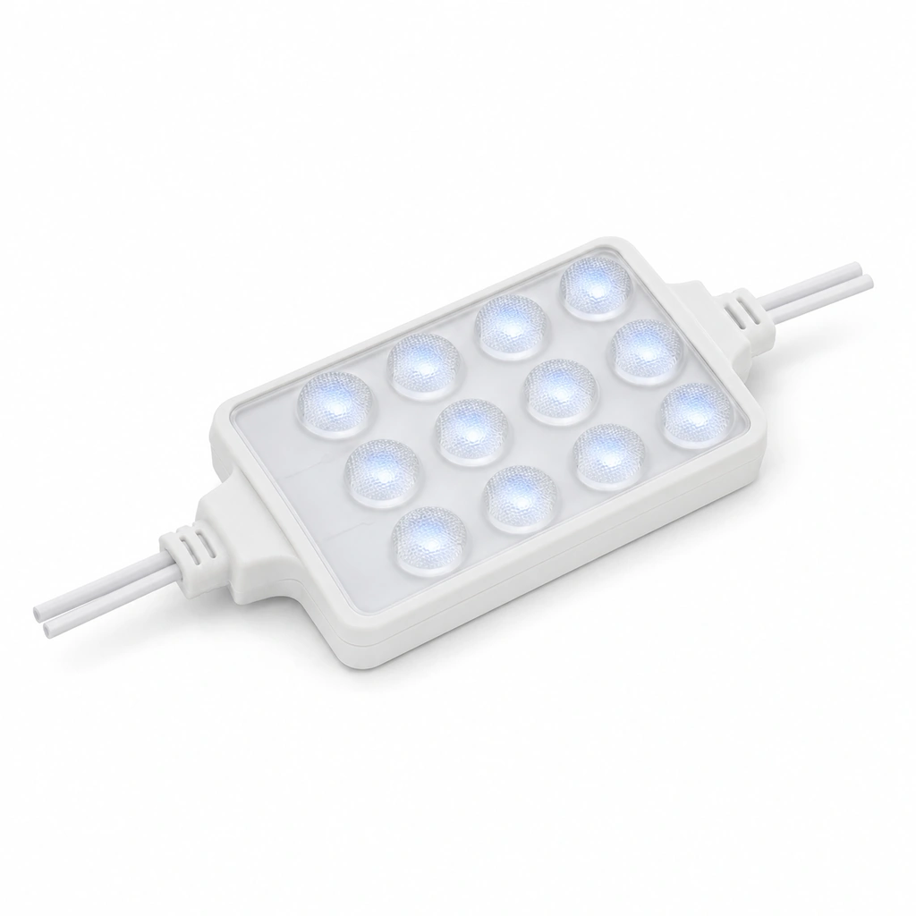 XGA 2835 2.4W 12V DC Mavi Flash LED Modül (105x33mm)