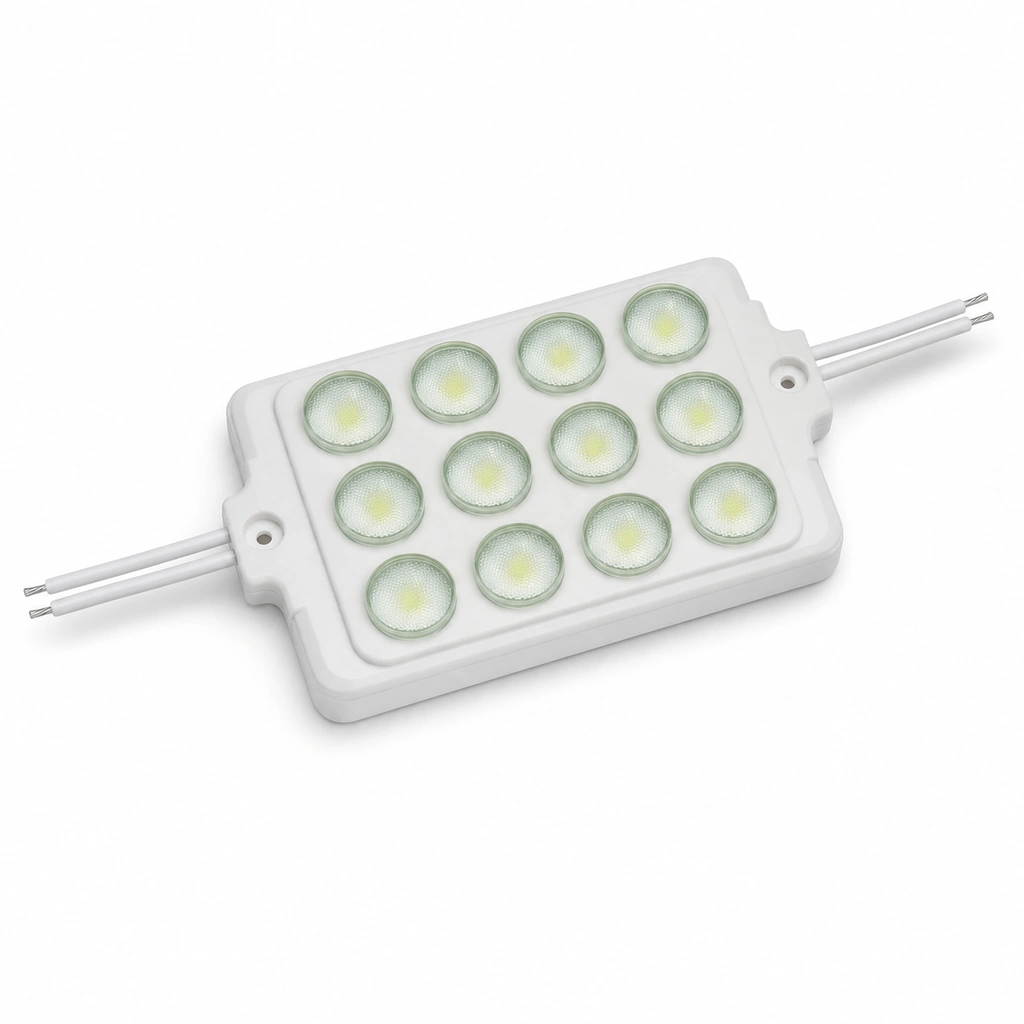 UP 2835 2.4W Yeşil Flaşör LED Modül 12V DC 105x33mm