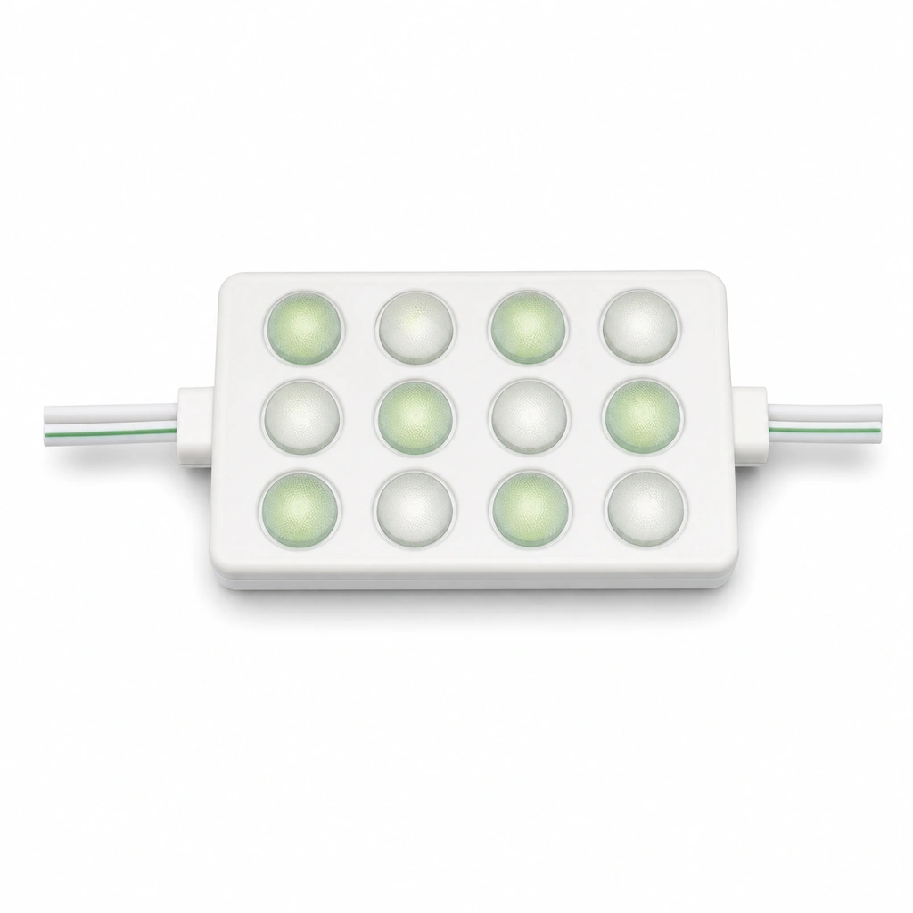 UP 2835 2.4W Yeşil-Beyaz Flash LED Modül 12VDC 105x33mm