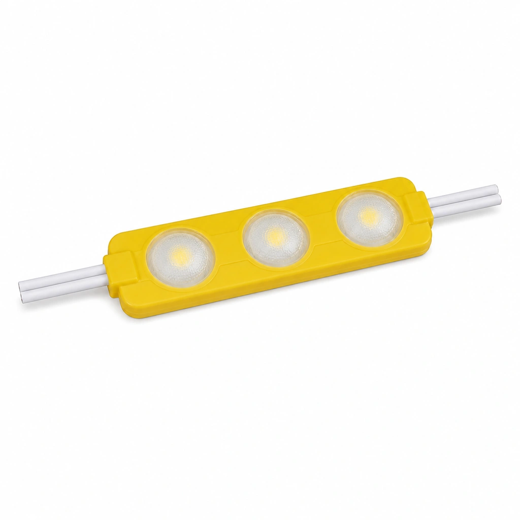 2835 Trio Üçlü Sarı LED Modül Lensli