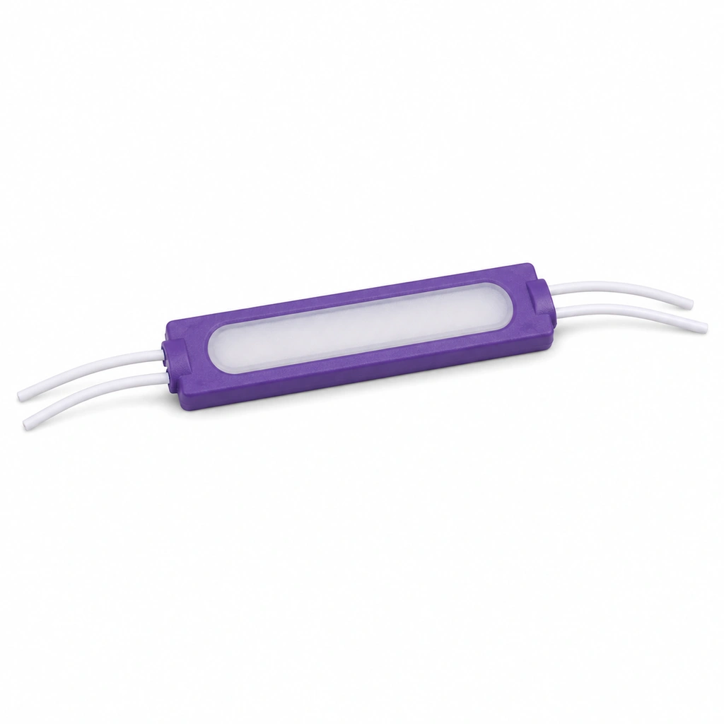 2W COB Lensli LED Modül - 12V Mor