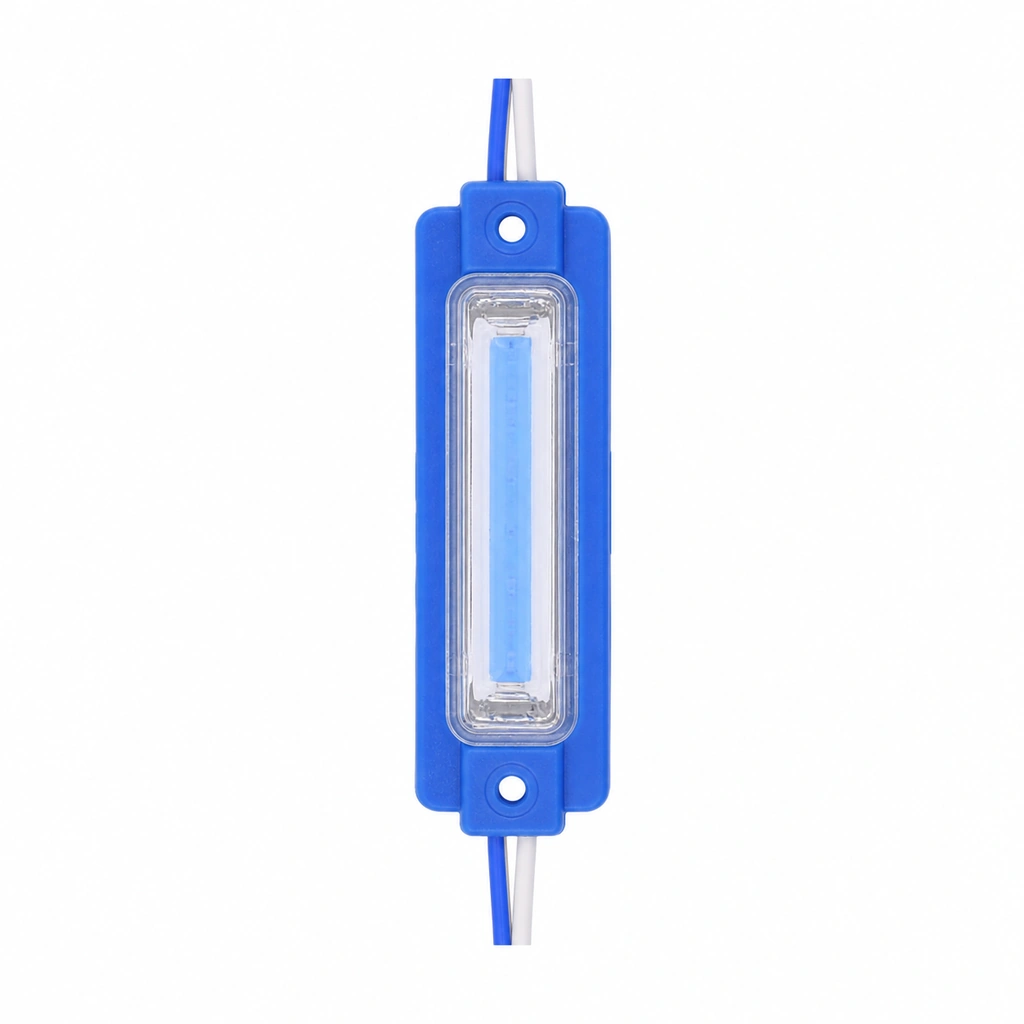 2W COB Lensli LED Modül - Mavi 24V