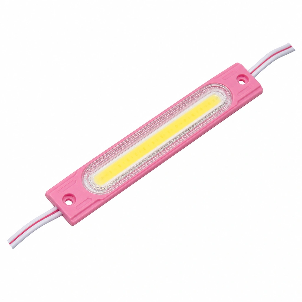 2W COB Lensli Pembe LED Modül - 24V