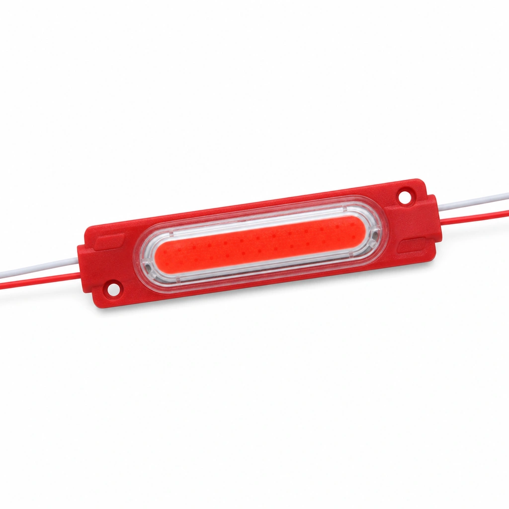 2W COB Lensli Kırmızı LED Modül - 24V