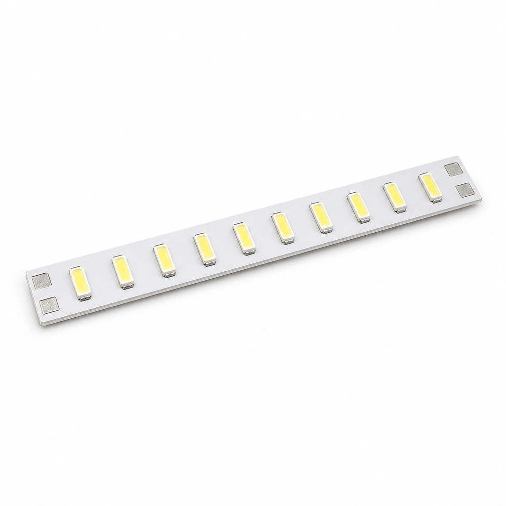 3014 204 LED Şerit LED - 12V DC - IP20 - Beyaz