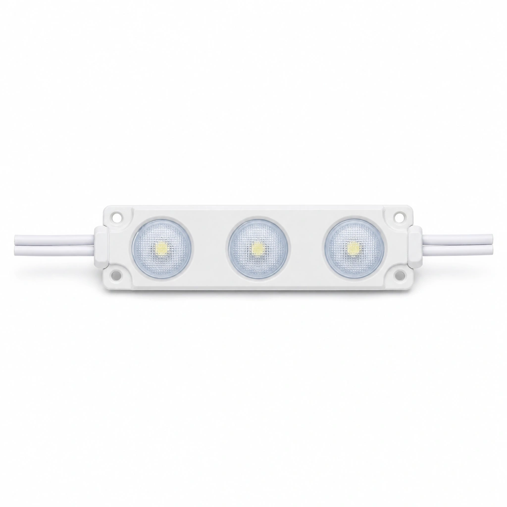 3030 3W Mavi LED Modül - 3 Lensli 12V