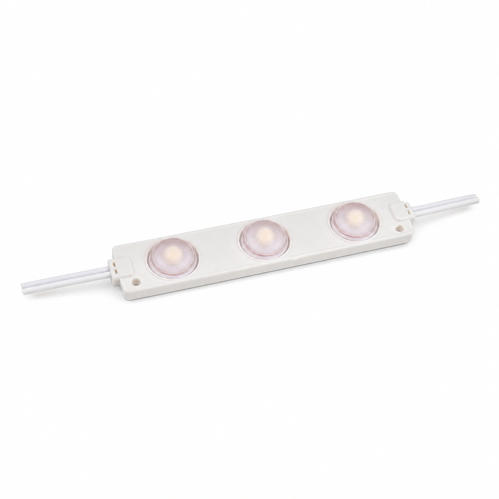 3030 3W Pembe LED Modül - 3 Lensli 12V