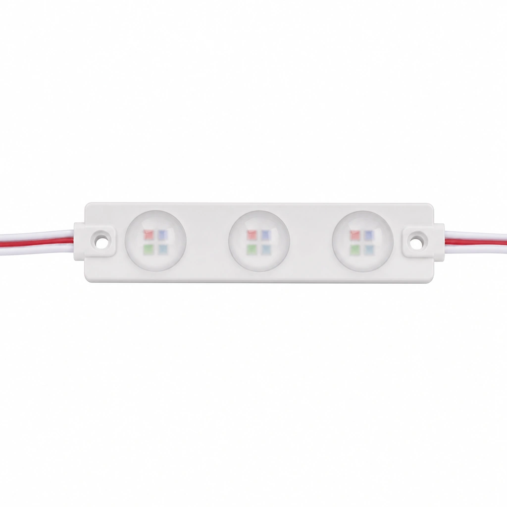 3030-3 RGB LED Modül - 3 Lensli 12V