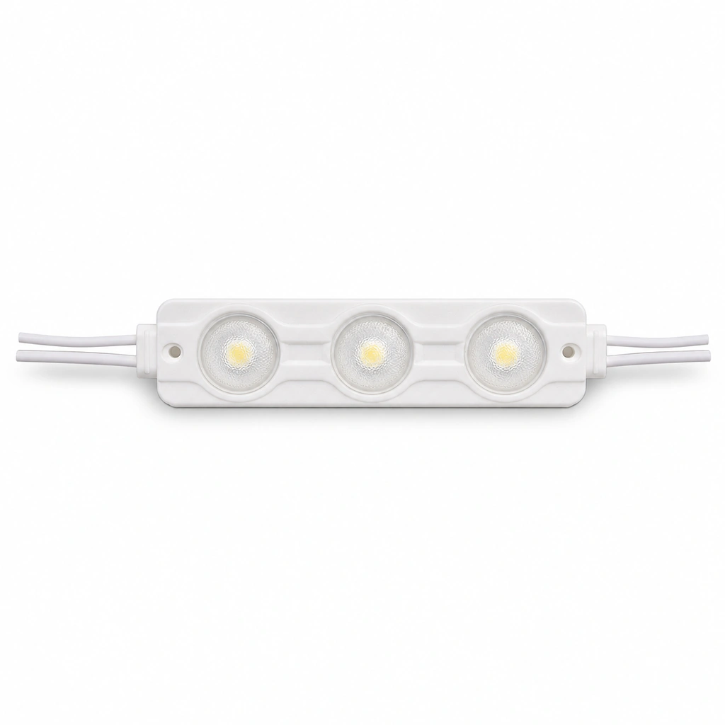 3030 3W Sarı LED Modül - 3 Lensli 12V