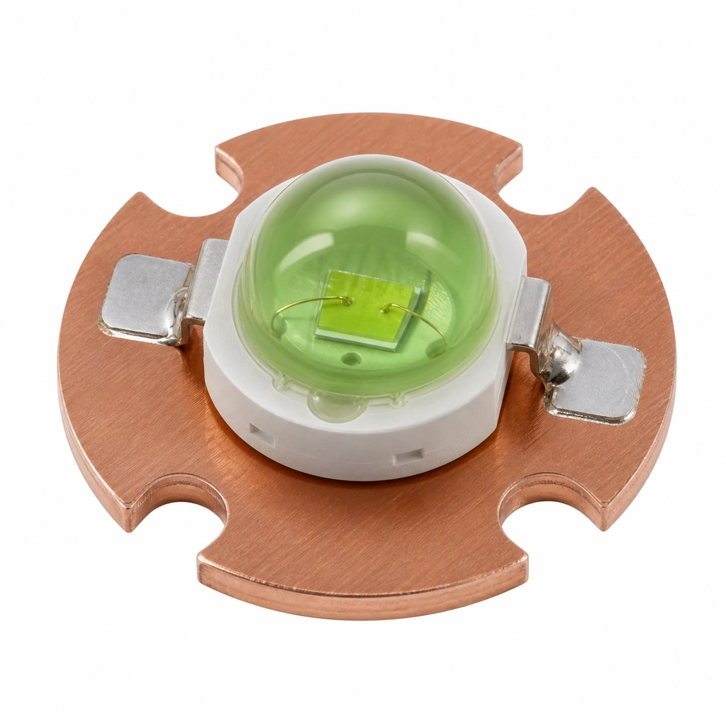 UP 3W Yeşil Power LED - 520-525nm