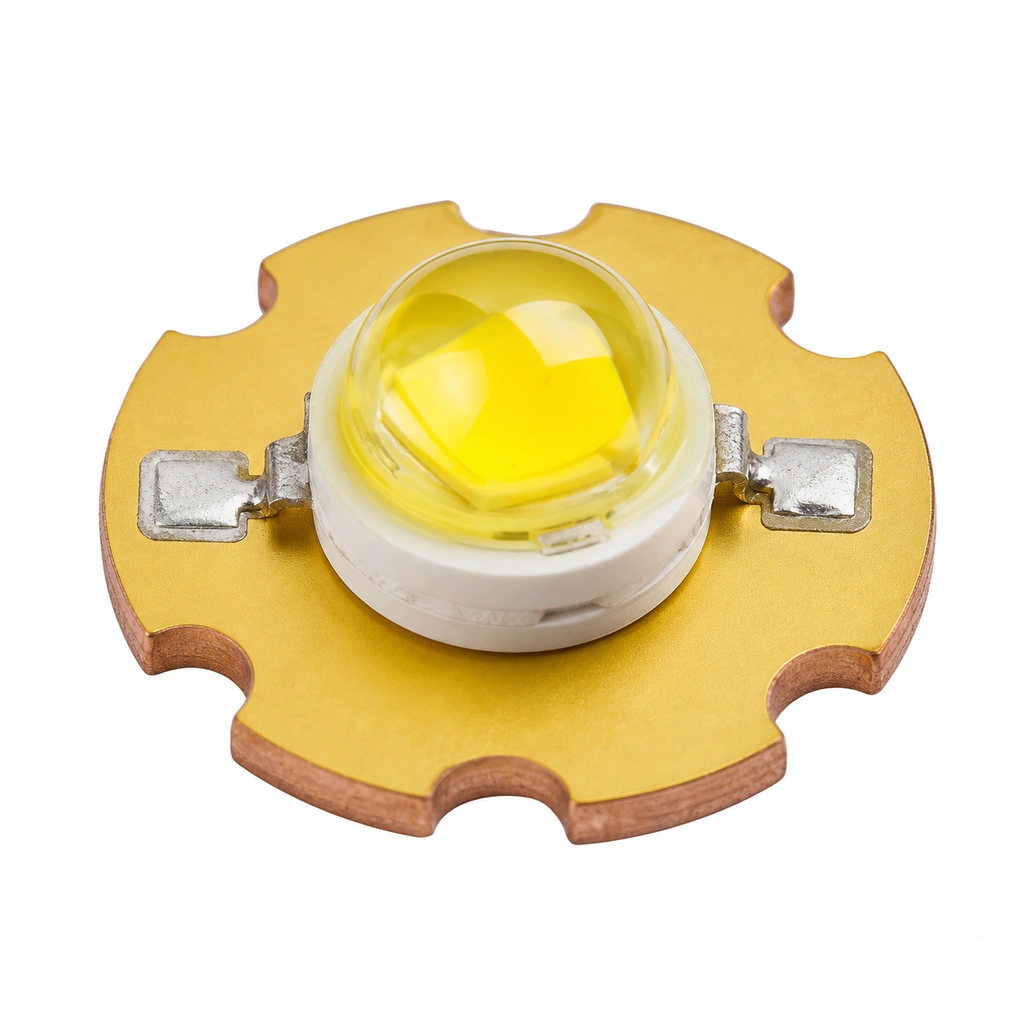 UP 3W Sarı Power LED - 700mA 585-590nm DIP