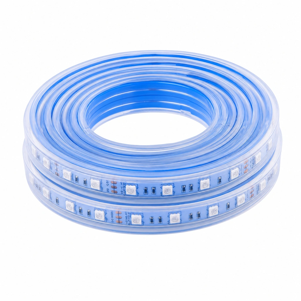 5050 Şerit LED Mavi 12V IP65 60 LED/Metre