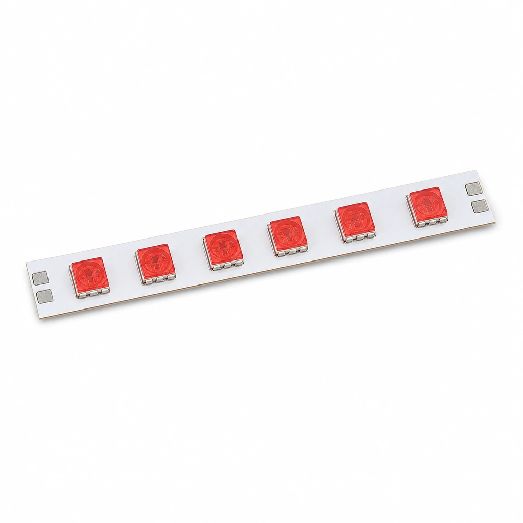 5050 Şerit LED - Çift PCB Kırmızı 24V IP20
