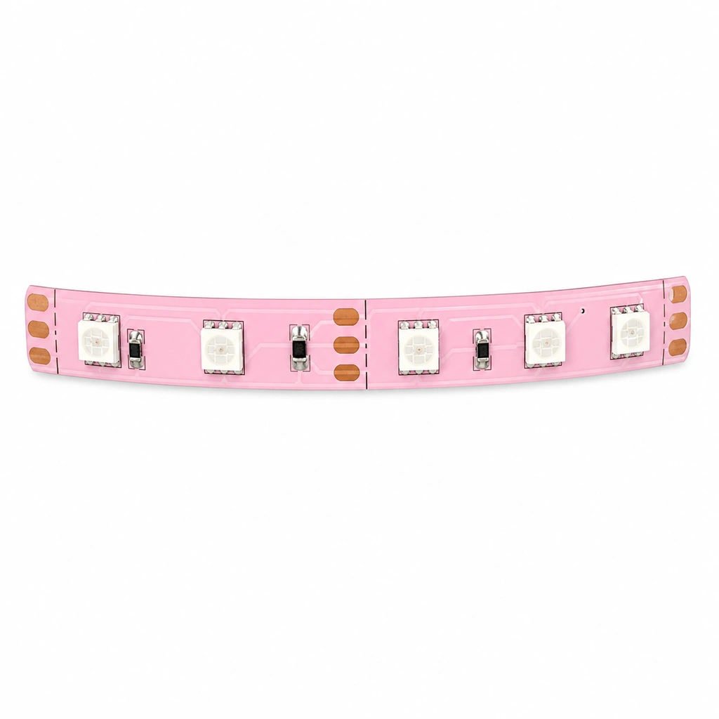 5050 Şerit LED Pembe 12V IP20