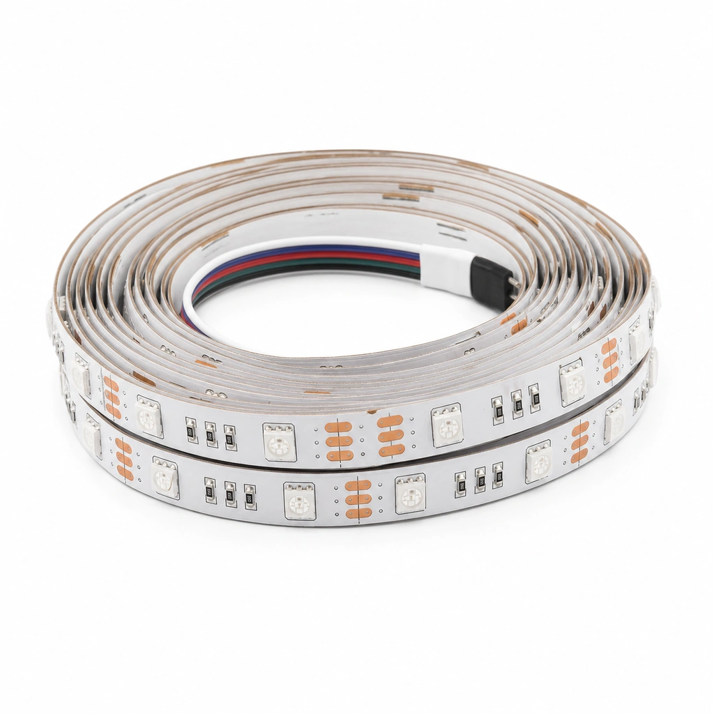 5050 RGB Şerit LED - 60 LED/m - 12V - IP20