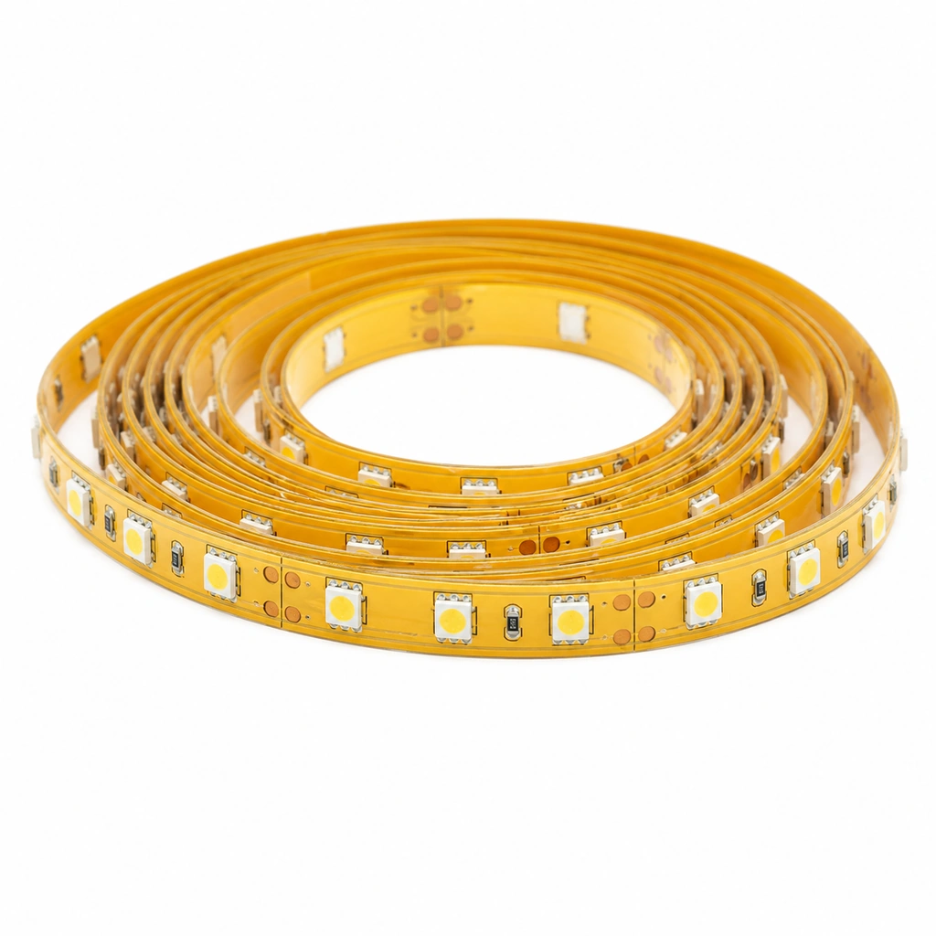 5050 Şerit LED Sarı 12V IP20