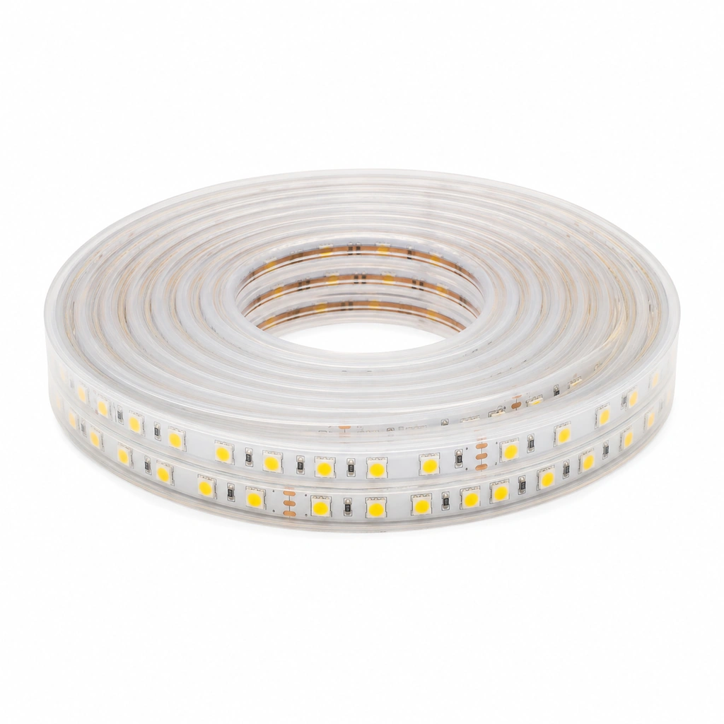 5050 Şerit LED Sarı 12V IP65 60 LED/Metre