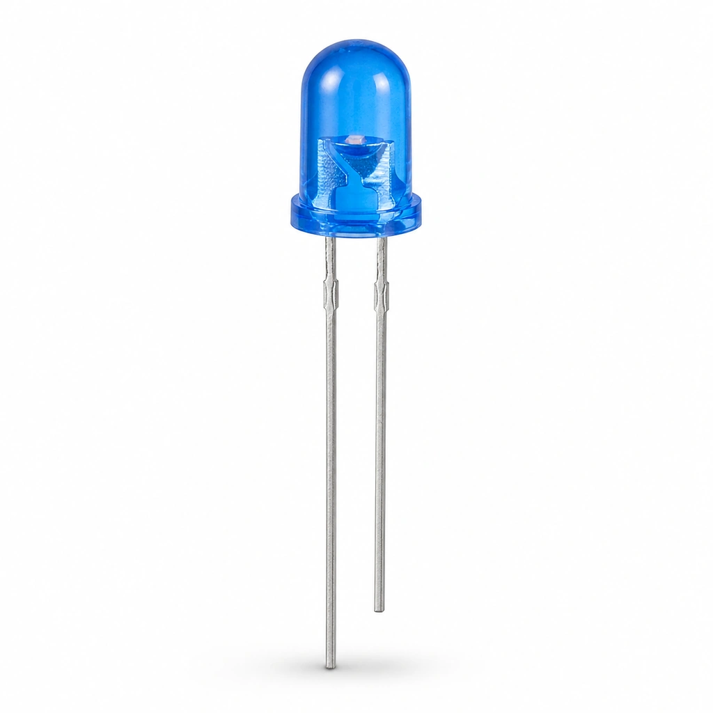 CF 5mm Yuvarlak Mavi LED - 6000/8000 mcd