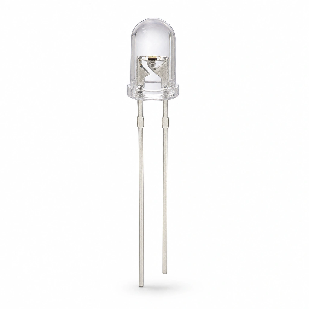 UP 5mm Round Warm White LED - 3000K Şeffaf DIP