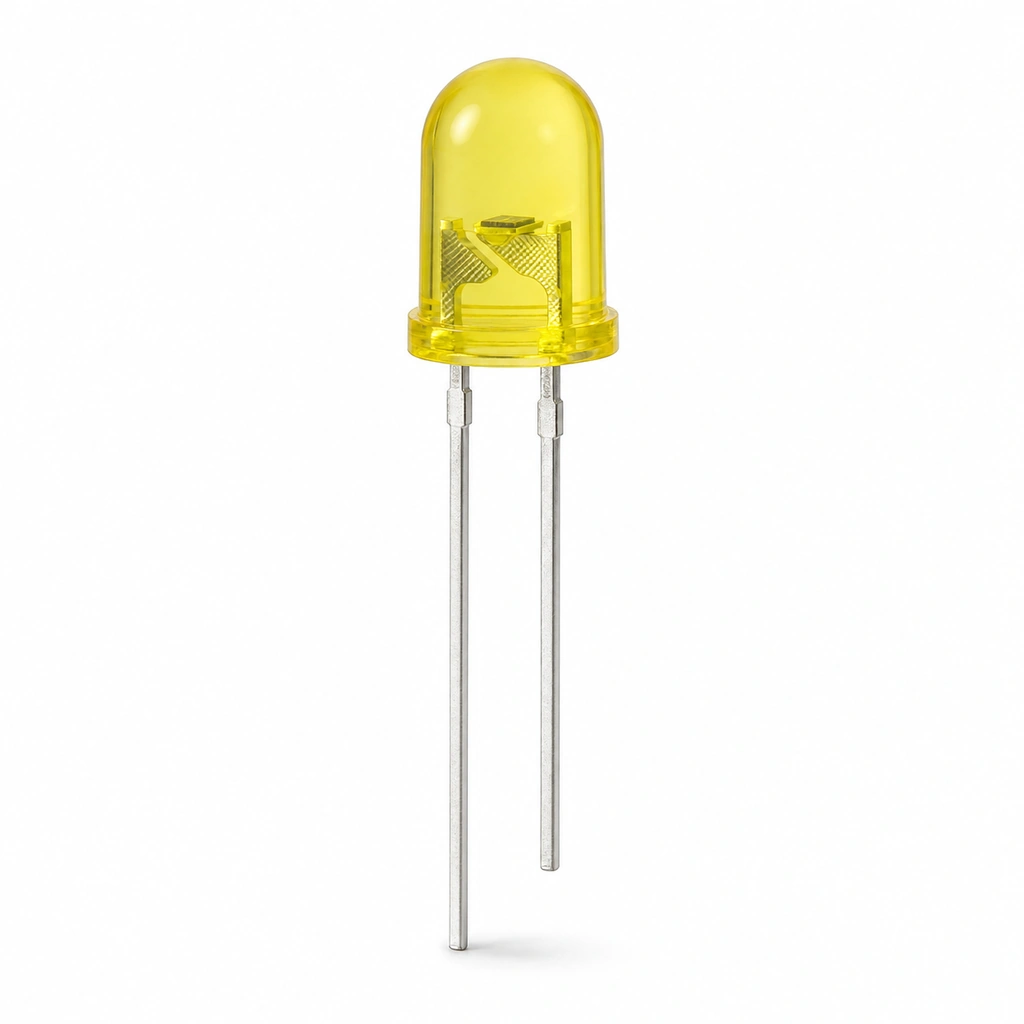 5mm Sarı Round LED - 2000-3000mcd Şeffaf DIP