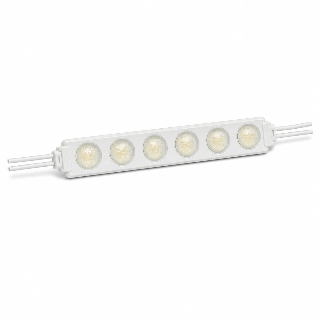 6W 3030 SMD Sarı LED Modül - 6 Lensli 12V