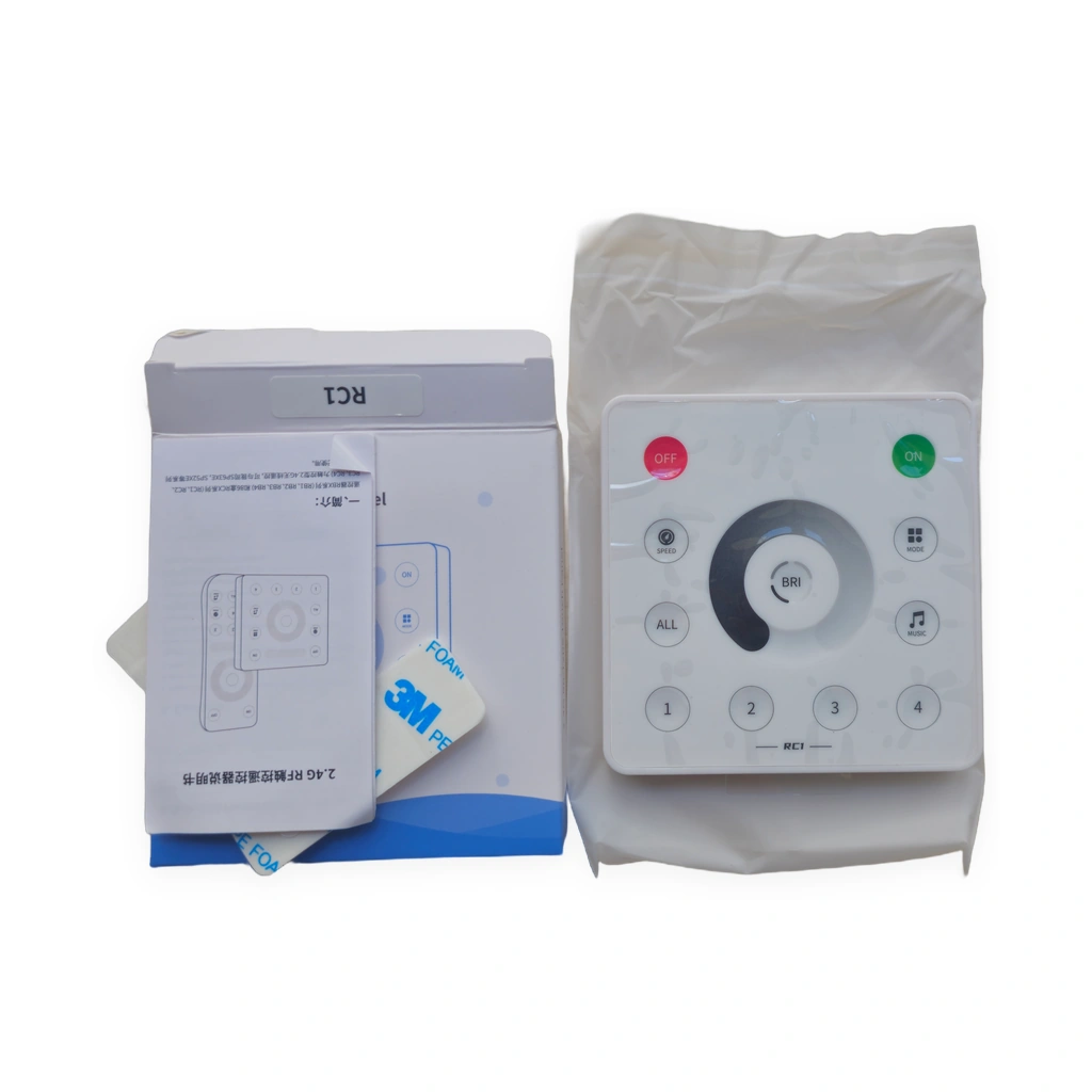 RC1 Tek Renk 2.4G RF Dokunmatik Duvar Tipi Kumanda Paneli