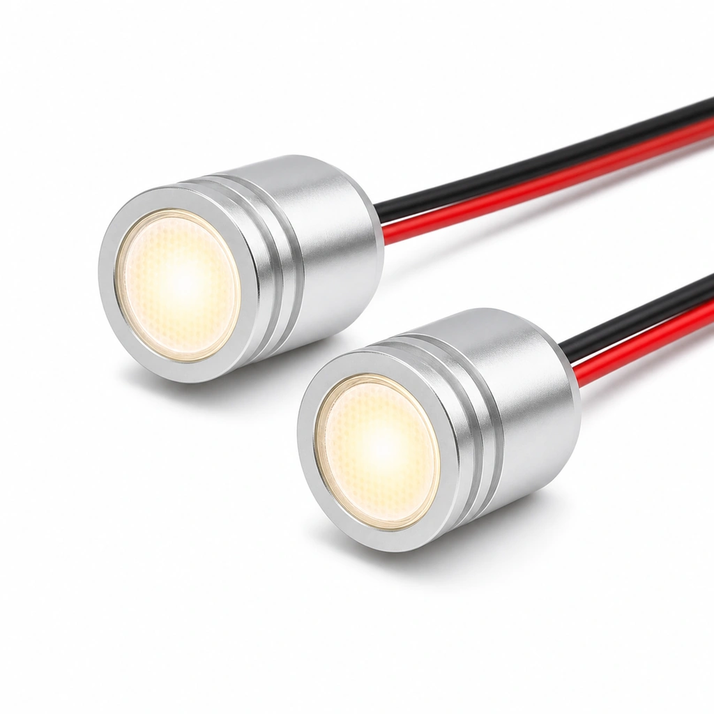 12V 17mm Gün Işığı LED Araç Aydınlatma Modülü (2'li Set)