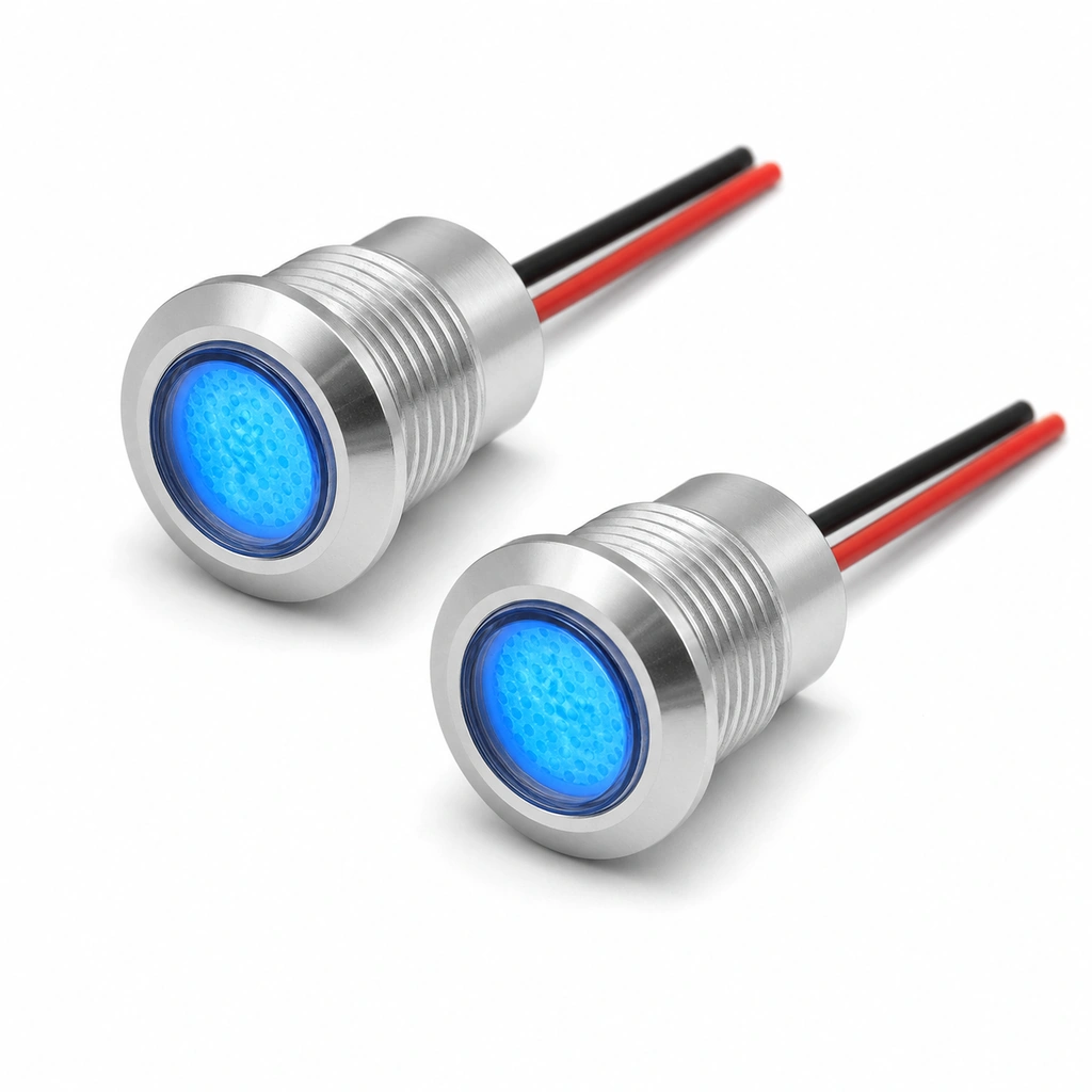 23mm Mavi LED Araç Aydınlatma Modülü (Kartal Göz) - 12V