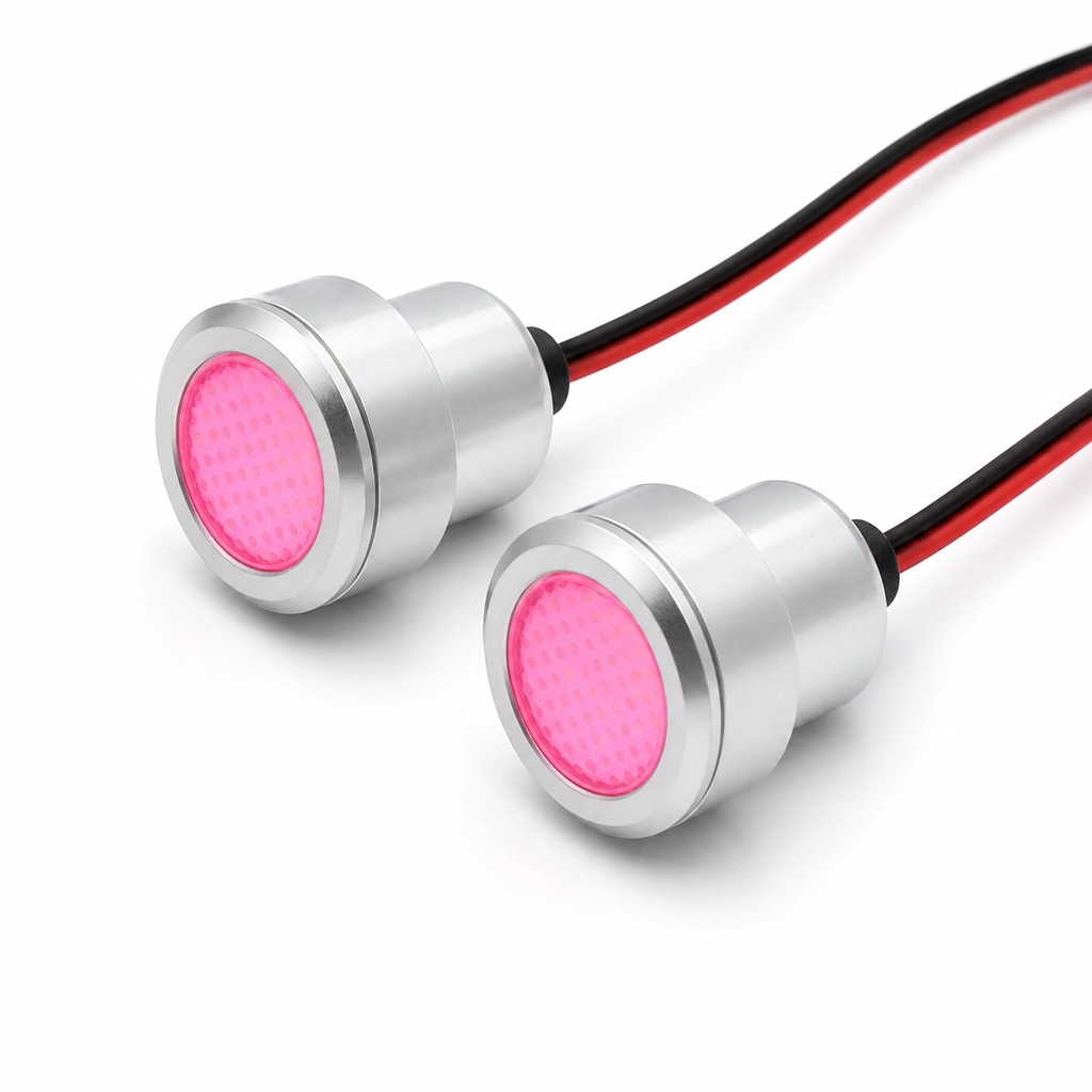12V 23mm Pembe LED Araç Aydınlatma Modülü - Kartal Göz