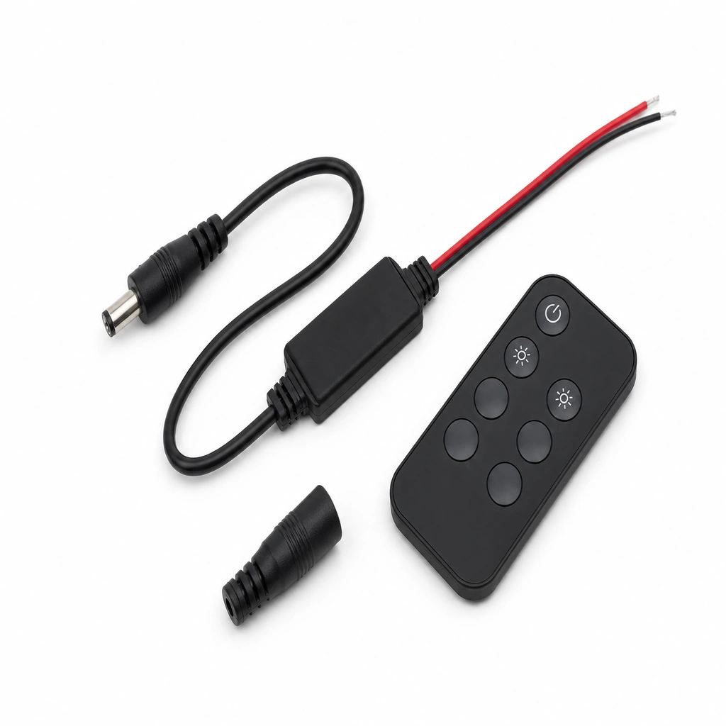 Tek Kanallı Uzaktan Kumandalı LED Kontrolcü - Erkek Jaklı