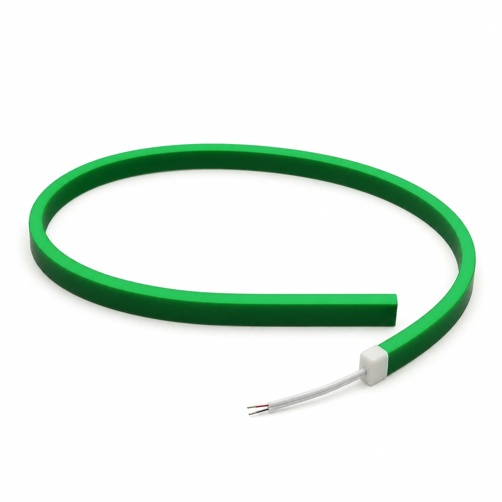 Neon LED Şerit 12V DC Koyu Yeşil - 5 Metre