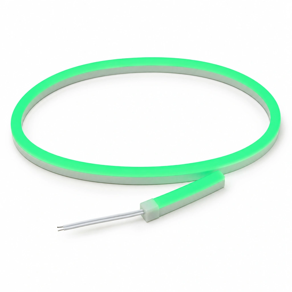 Neon LED Şerit 12V DC Yeşil 5 Metre