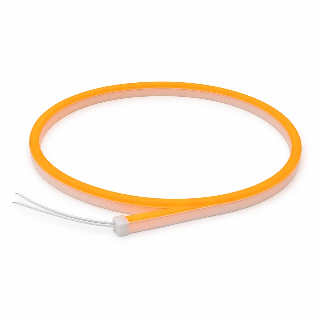 Neon LED Şerit 12V DC Turuncu 5 Metre