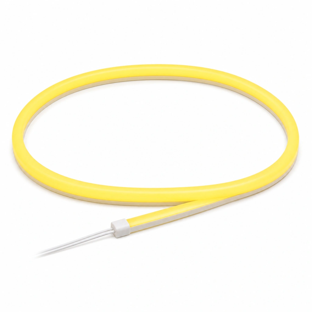 Neon LED Şerit 12V DC Sarı Lemon - 5 Metre