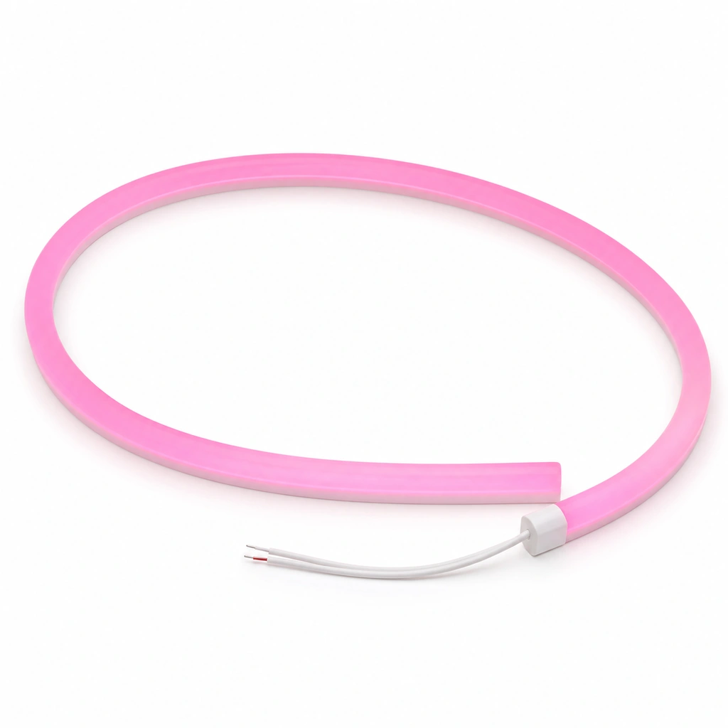 Neon LED Şerit 24VDC Pembe 5 Metre