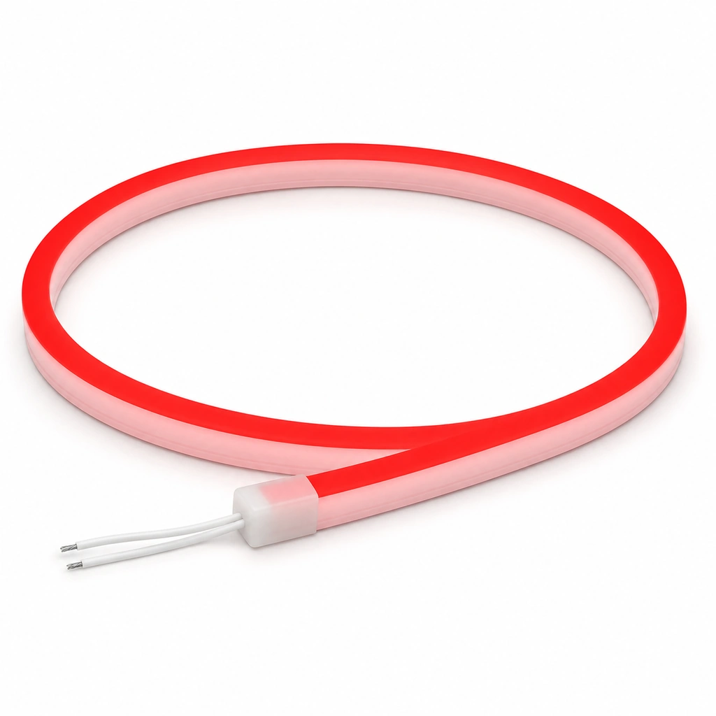 Neon LED Şerit 24V DC Kırmızı - 5 Metre