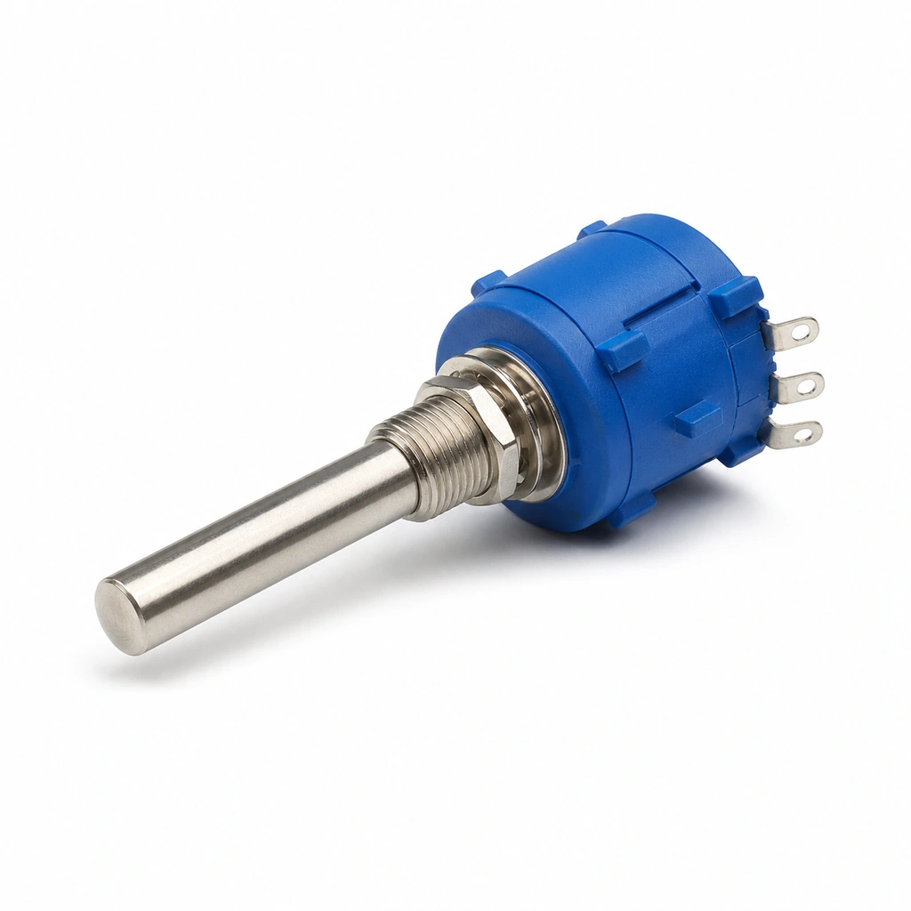 POT-WH0162-BLUE-CASE-4 Potansiyometre 10K 50mm Mil