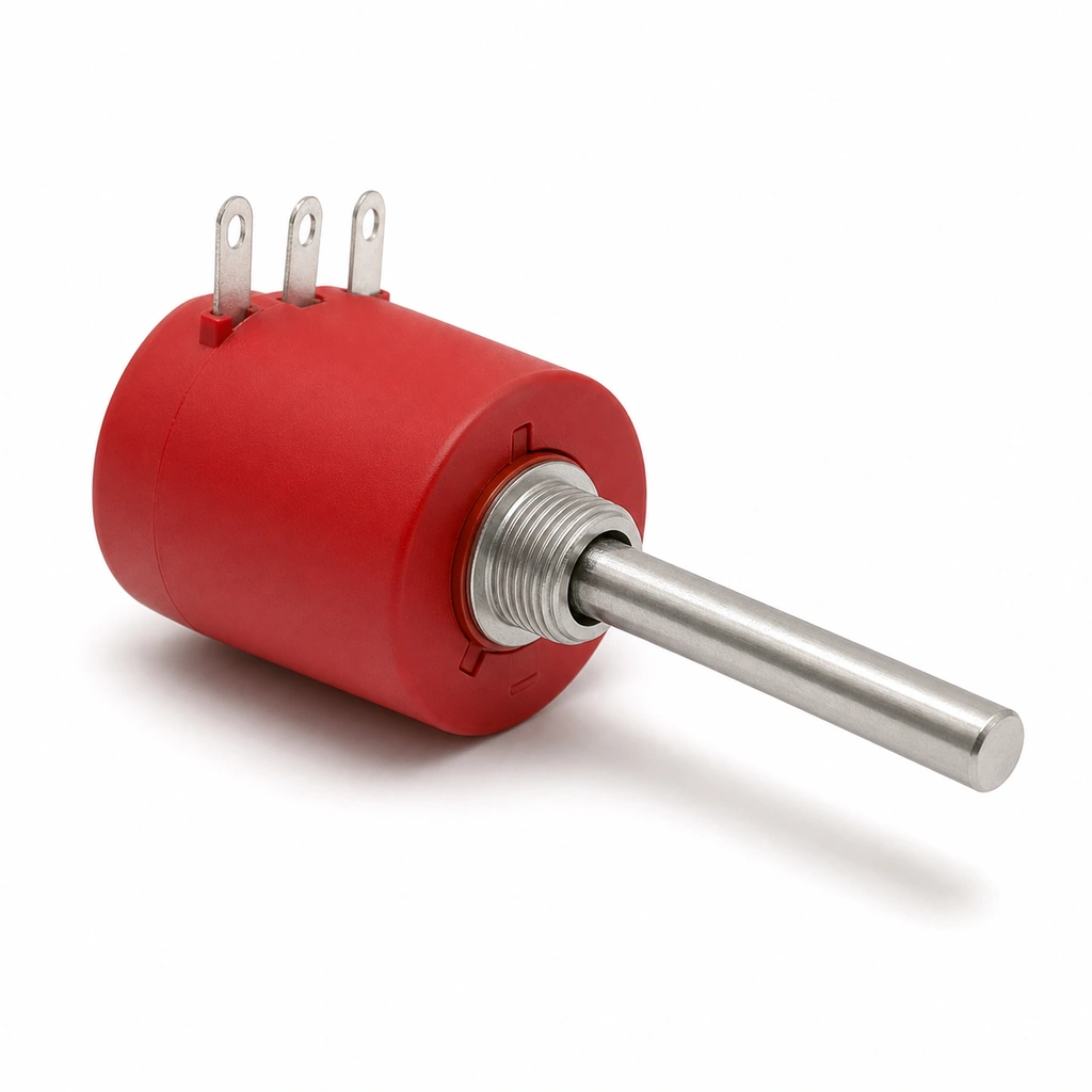 WX118 Kırmızı Kasa Potansiyometre 25k Ohm