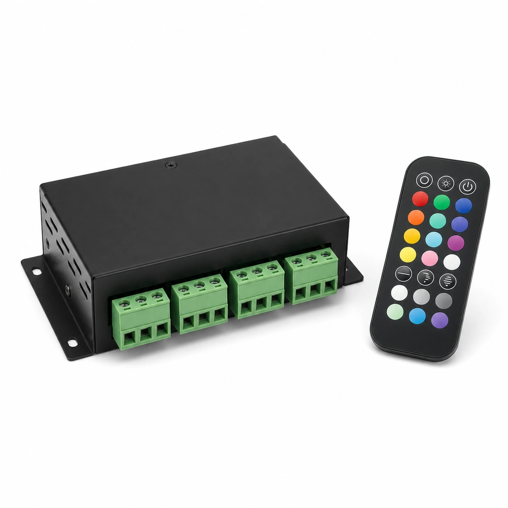 RF RGB LED Kontrolcü ve Kumanda Seti - 30A