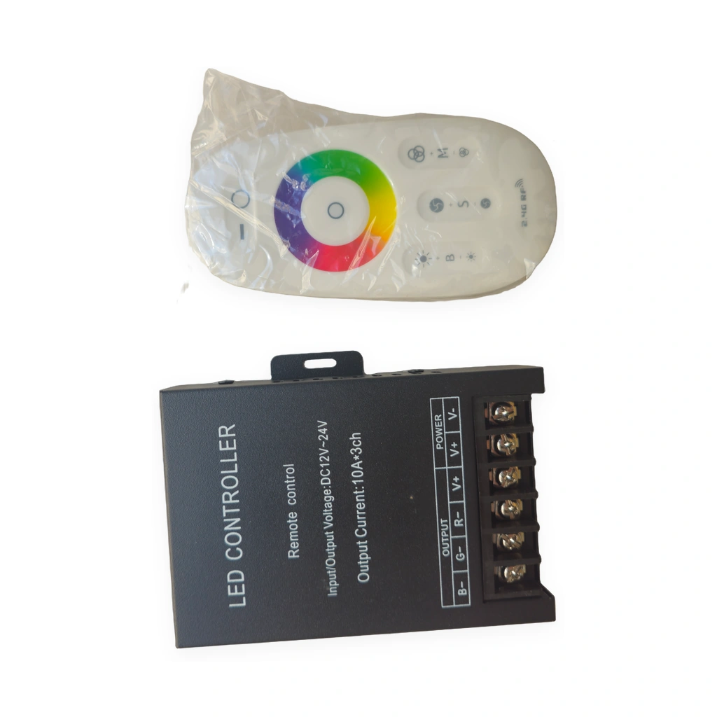 RF Kumandalı RGB LED Kontrolcü Seti 30A 12-24V