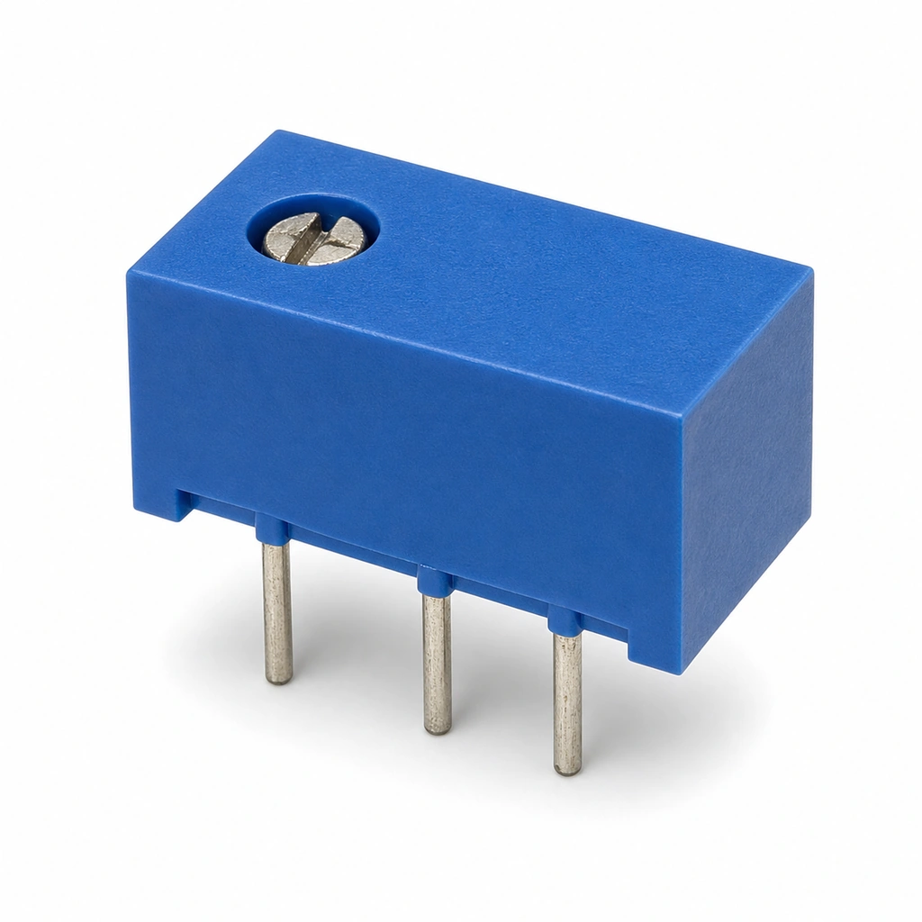 3006P Çok Turlu Trimmer Potansiyometre - 2k Ohm - Mavi Kasa